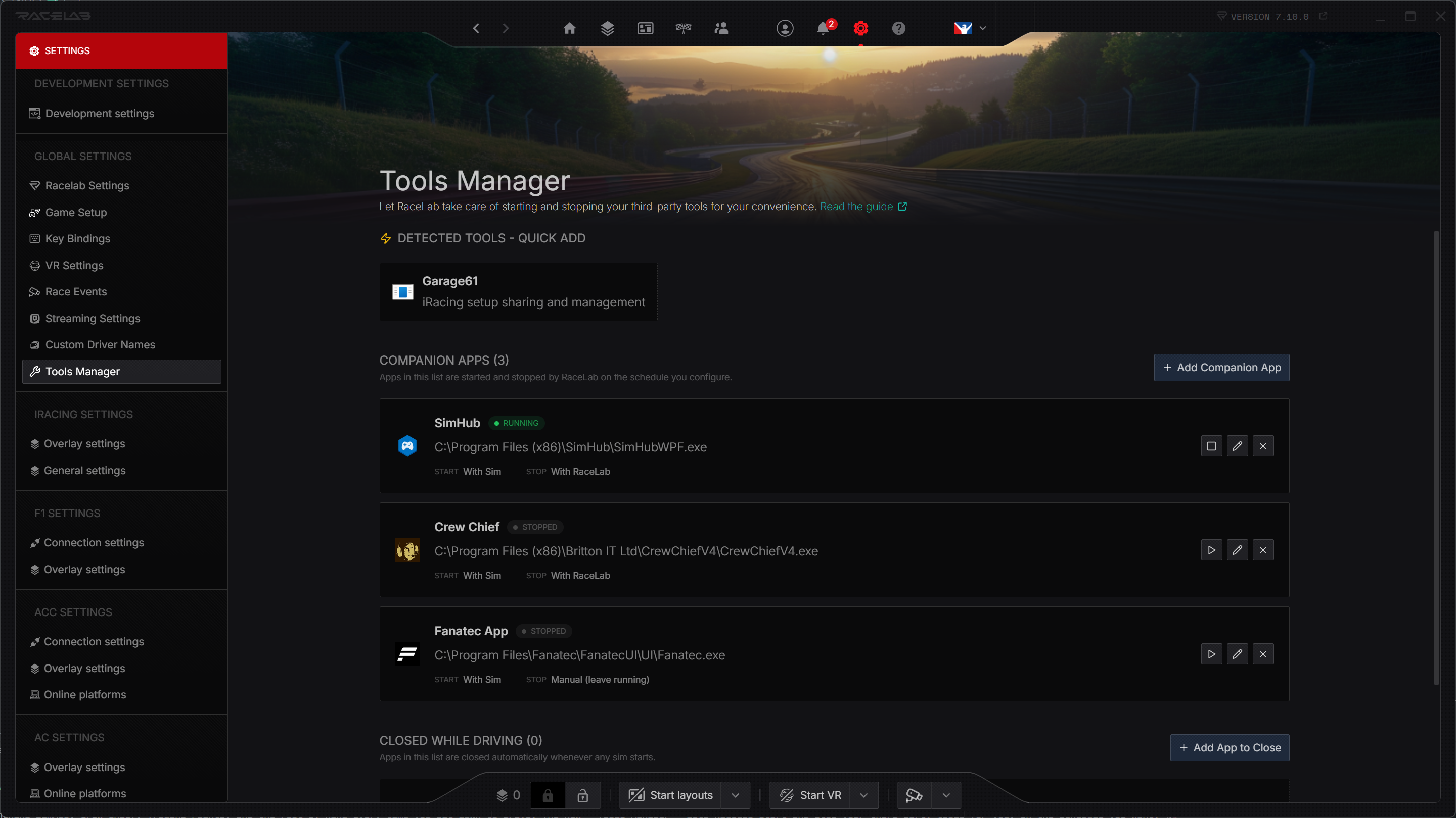 Tools Manager